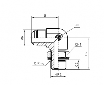 TN514-JIC 7/8"-R3/4"