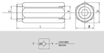 Клапан обратный VU 3/4" 3Bar